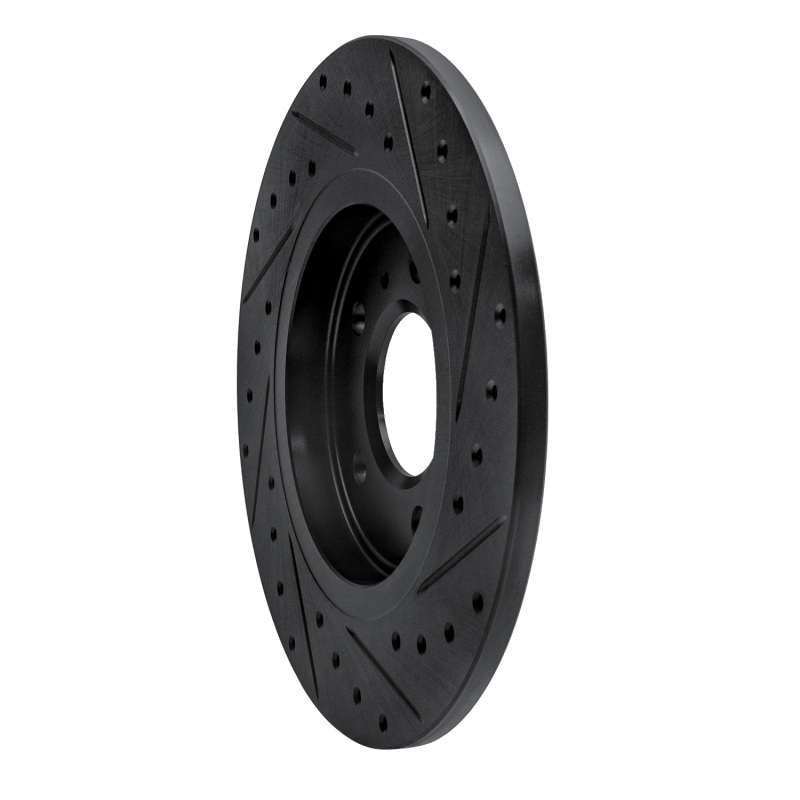 Buick Terraza Brake Rotor (1) - Rear Left - R1 Concepts - Drilled & Slotted - Black - 2005